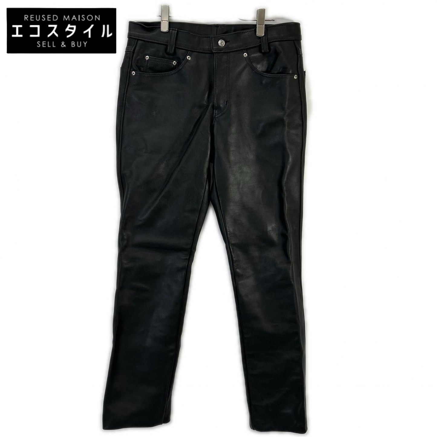 SCHOTT ショット 600US 7449 USA製 ブラック カウステアハイド LEATHER PANTS NEW FIT/レザーパンツ ボトムス