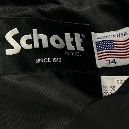 SCHOTT ショット 600US 7449 USA製 ブラック カウステアハイド LEATHER PANTS NEW FIT/レザーパンツ ボトムス