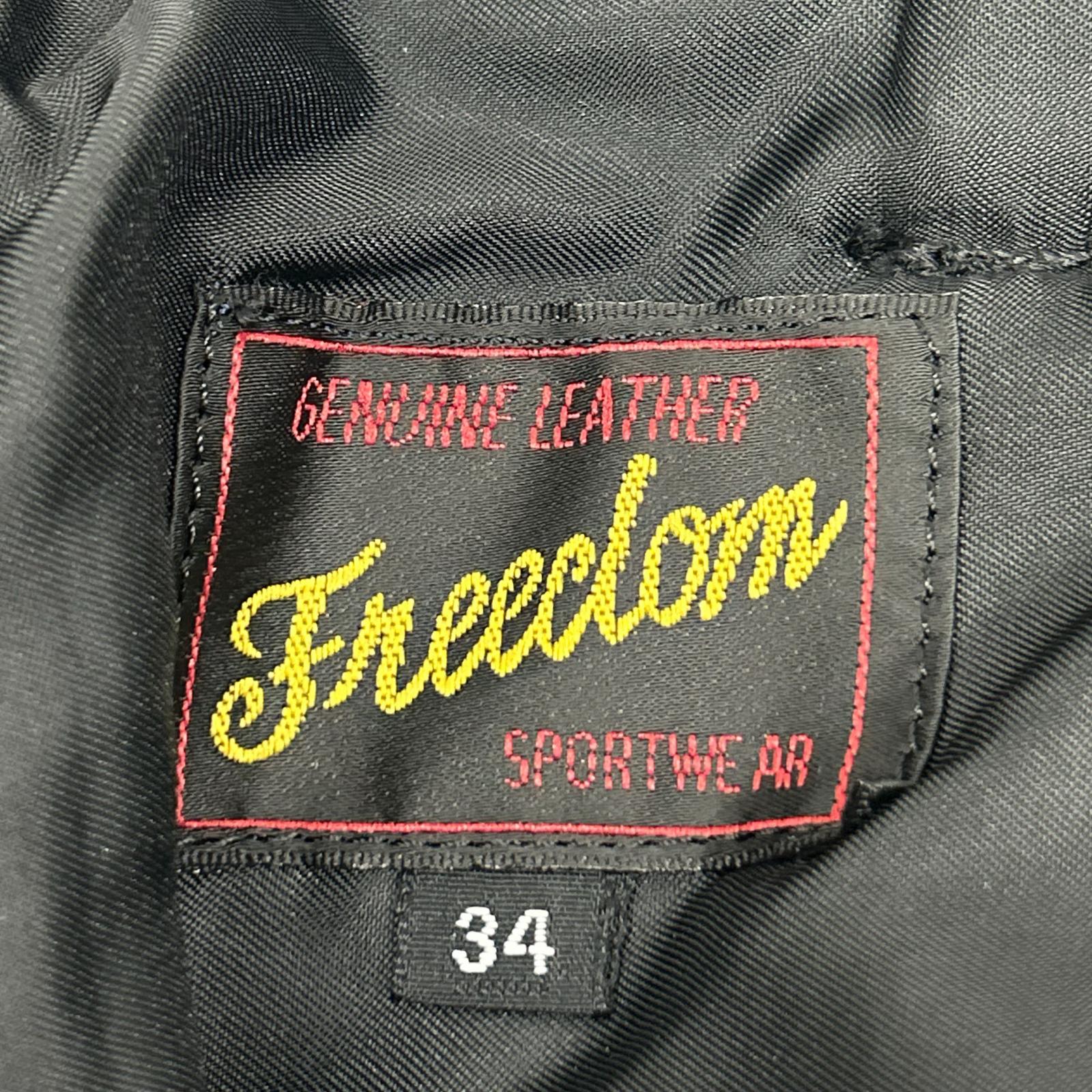 FREEDOM フリーダム ブラック カウハイド ジップフライ ブーツカットレザーパンツ ボトムス