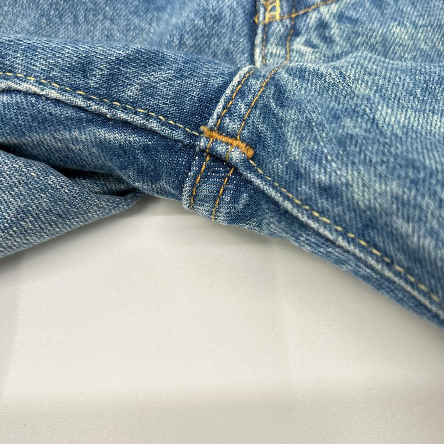 LEVI‘S リーバイス 【LVC】66前期復刻 501XX インディゴ コットン ダメージリペア加工 ボタンフライ デニムパンツ/コーンデニム ボトムス