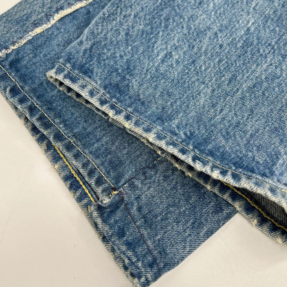 LEVI‘S リーバイス 【LVC】66前期復刻 501XX インディゴ コットン ダメージリペア加工 ボタンフライ デニムパンツ/コーンデニム ボトムス