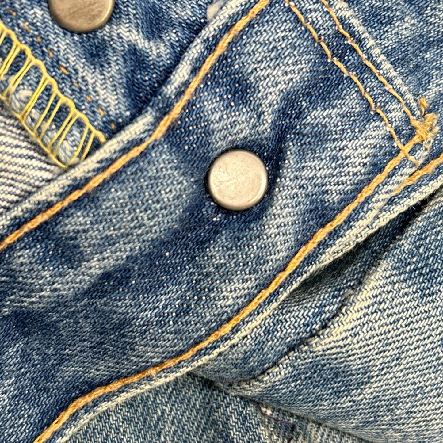 LEVI‘S リーバイス 【LVC】66前期復刻 501XX インディゴ コットン ダメージリペア加工 ボタンフライ デニムパンツ/コーンデニム ボトムス