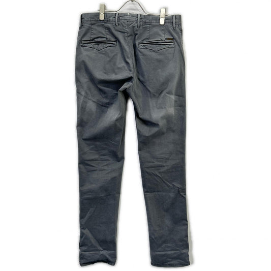 INCOTEX Incotex 16S100 Gray Garment-Dyed Cotton Stretch Gabardine Tapered Chinos Bottoms