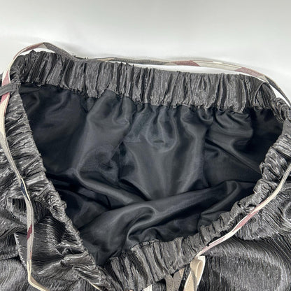 BLUE LABEL CRESTBRIDGE ブルーレーベルクレストブリッジ 25年製 グレー シャイニーティアードスカート スカート