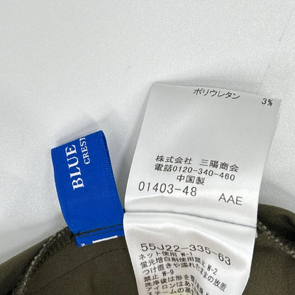 BLUE LABEL CRESTBRIDGE ブルーレーベルクレストブリッジ 24年製 グリーン×カーキ クレストブリッジチェックライトクロッシングツイルコンビドレス ワンピース