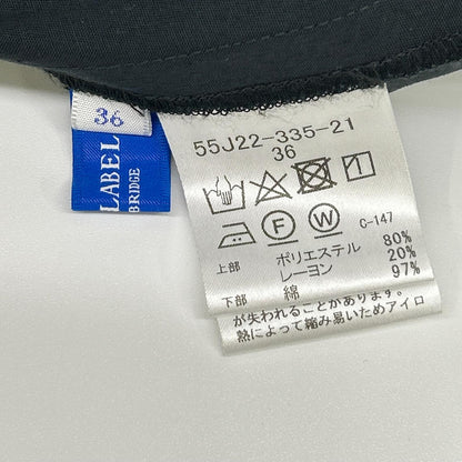 BLUE LABEL CRESTBRIDGE ブルーレーベルクレストブリッジ 24年製 ブルー×ブラック クレストブリッジチェックライトクロッシングツイルコンビドレス ワンピース