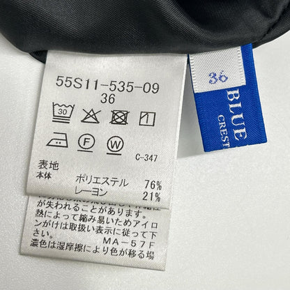 BLUE LABEL CRESTBRIDGE ブルーレーベルクレストブリッジ 24年製 ブラック パーシャルチェックスカート スカート