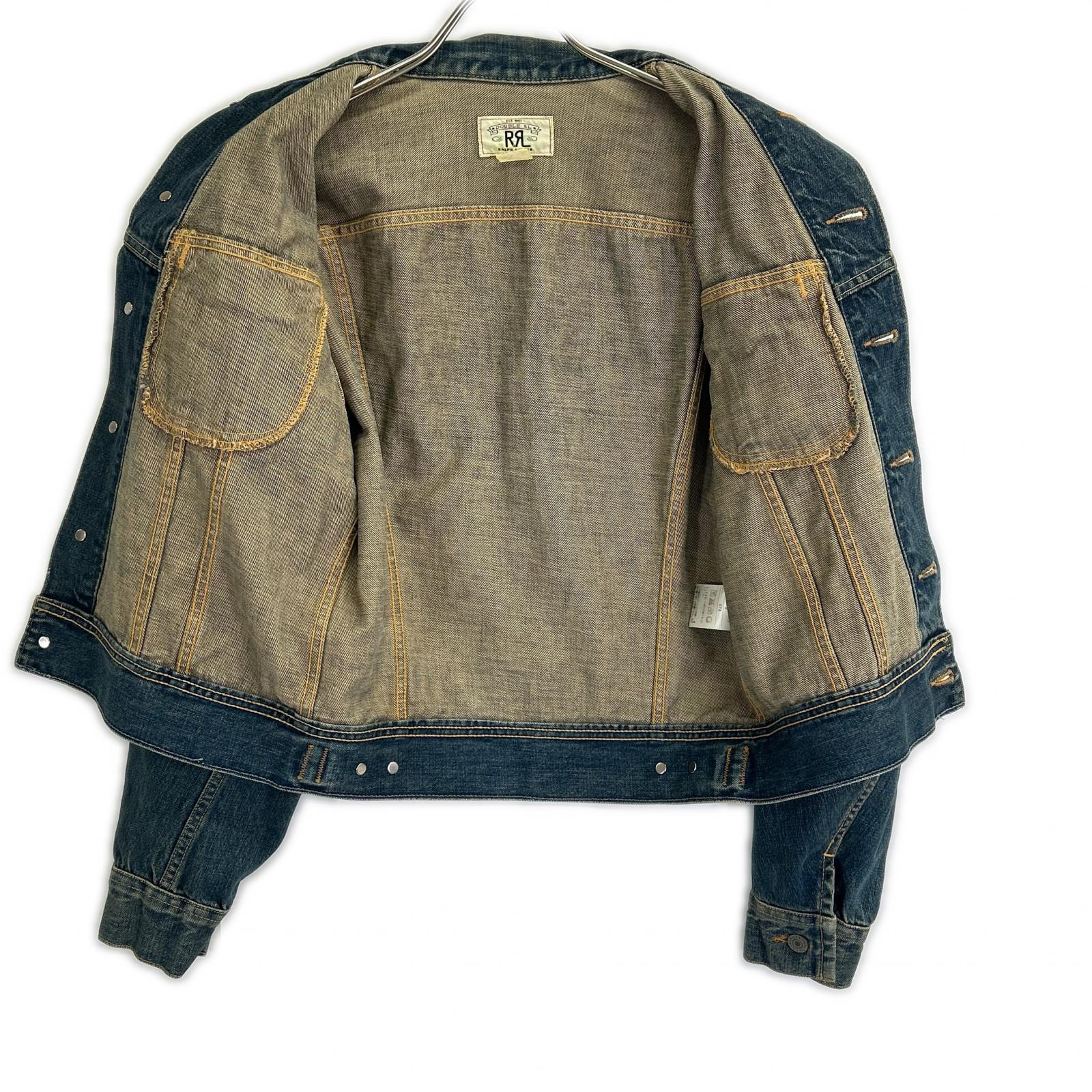 RRL ダブルアールエル JR-RS-NM-4101 インディゴ コットン メタルロゴボタン 101Type デニムトラッカージャケット ジャケット