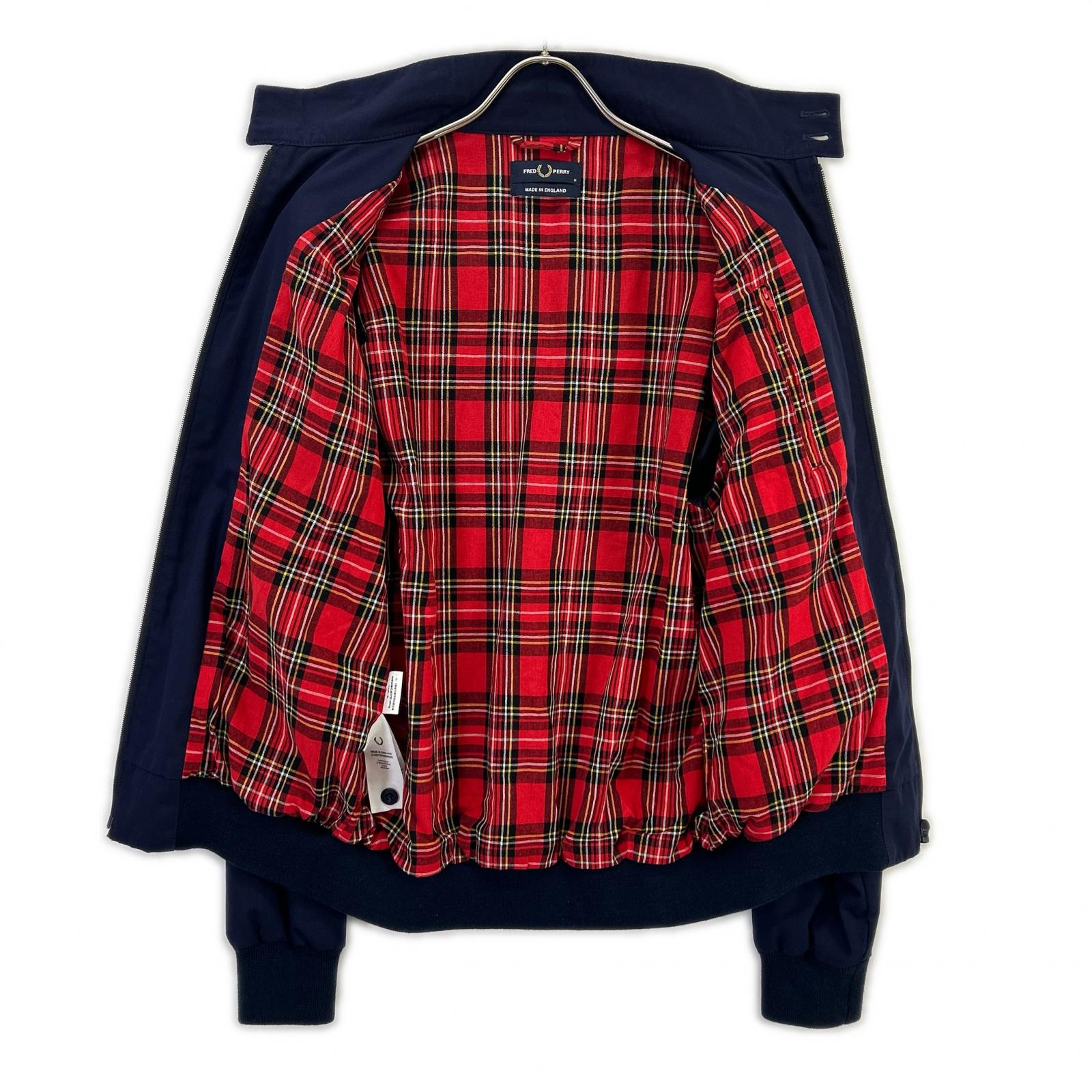 FRED PERRY フレッドペリー J7320 ネイビー Made In England Harrington Jacket/ハリントンジャケット ジャケット