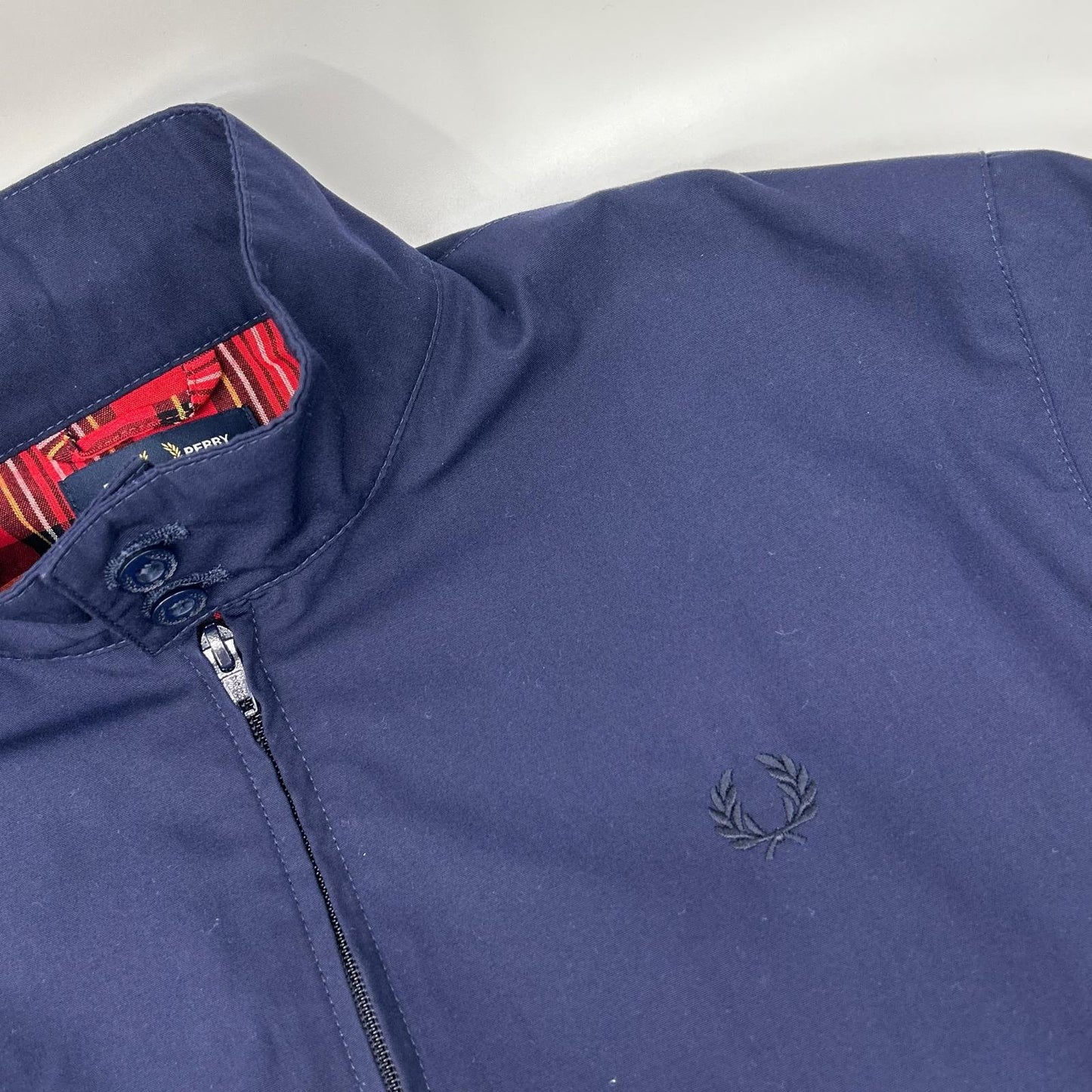 FRED PERRY フレッドペリー J7320 ネイビー Made In England Harrington Jacket/ハリントンジャケット ジャケット