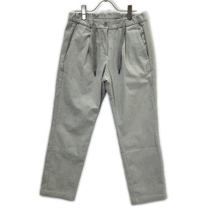 HERNO Herno [Laminar] Tight Gray Stretch Pleated Easy Pants