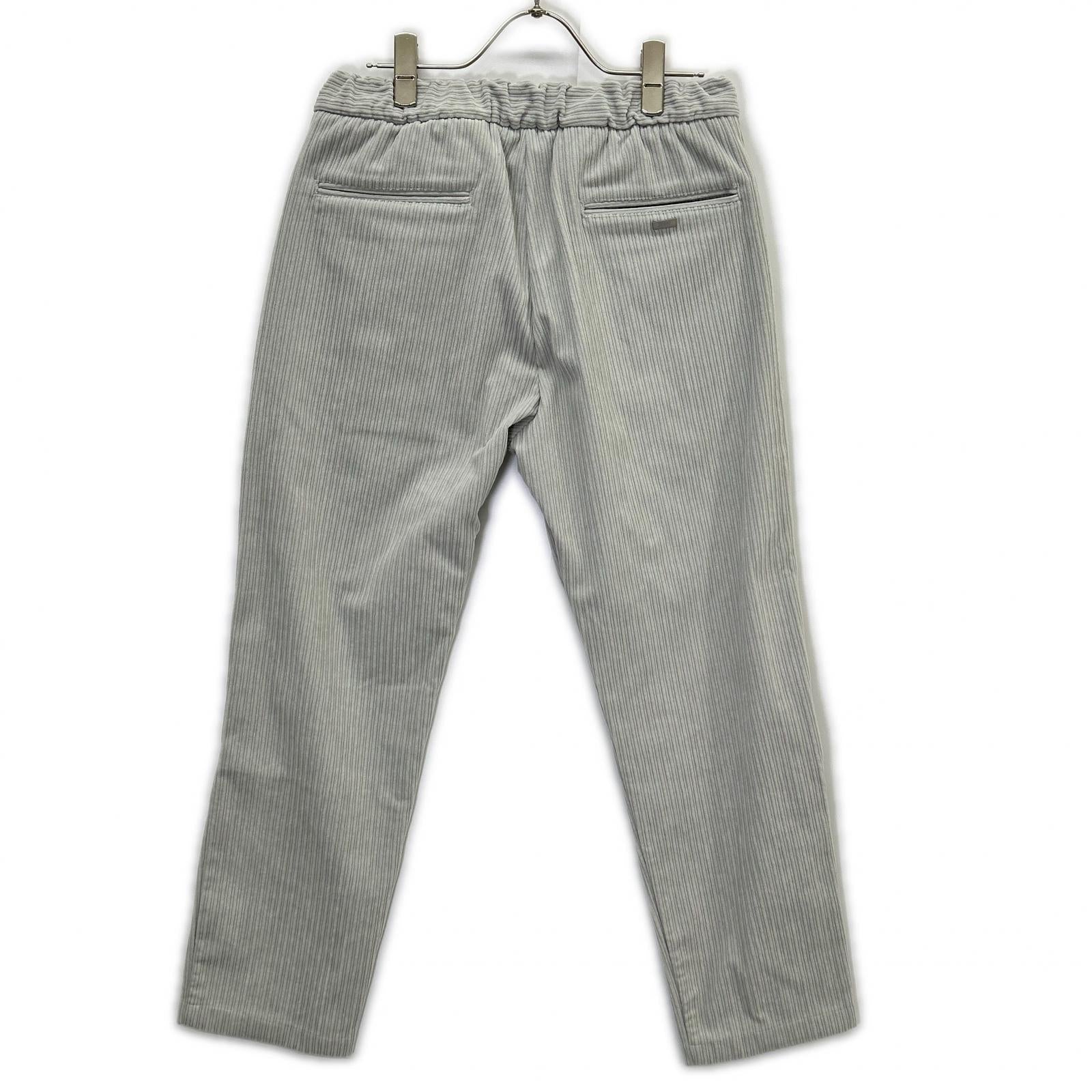 HERNO Herno [Laminar] Tight Gray Stretch Pleated Easy Pants