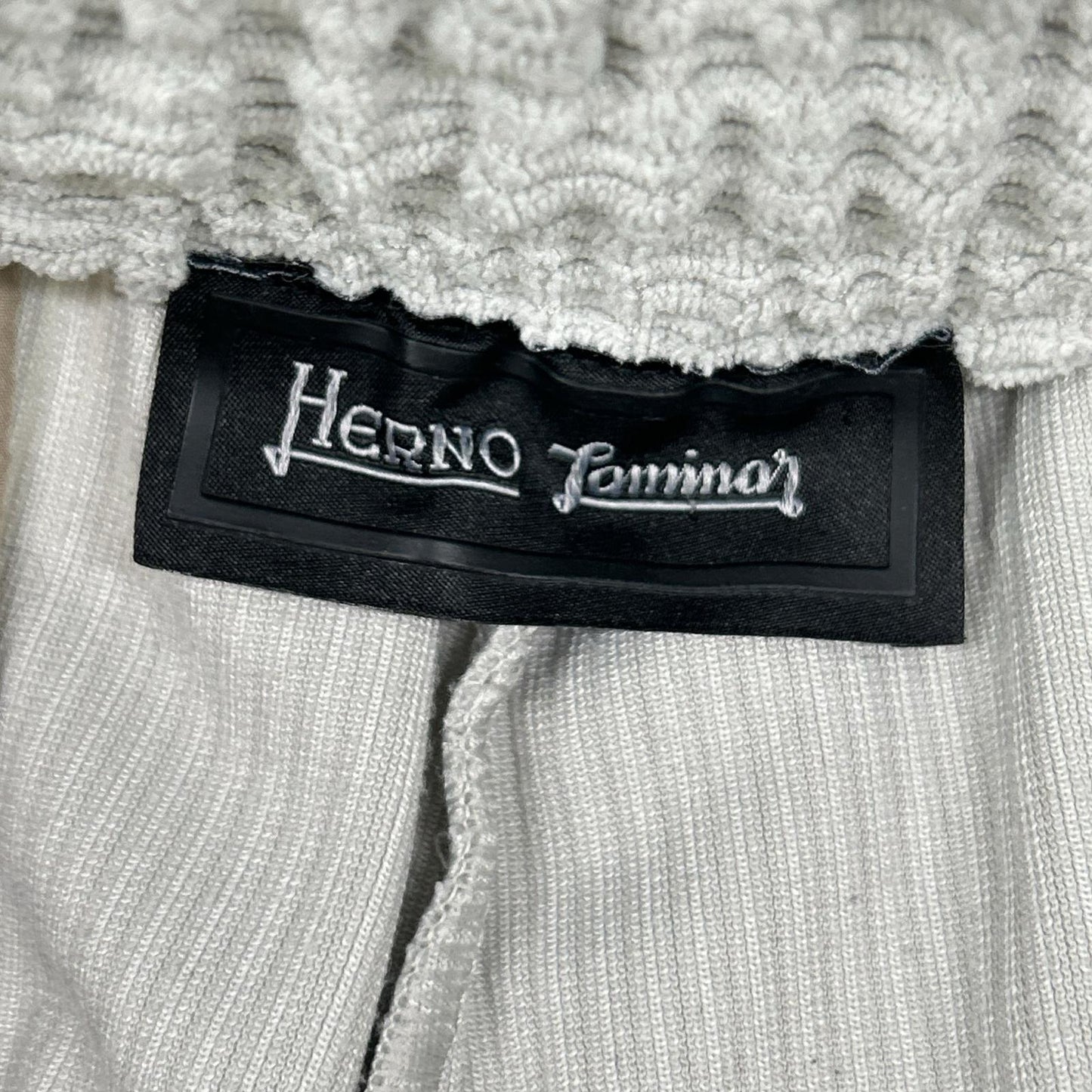 HERNO Herno [Laminar] Tight Gray Stretch Pleated Easy Pants