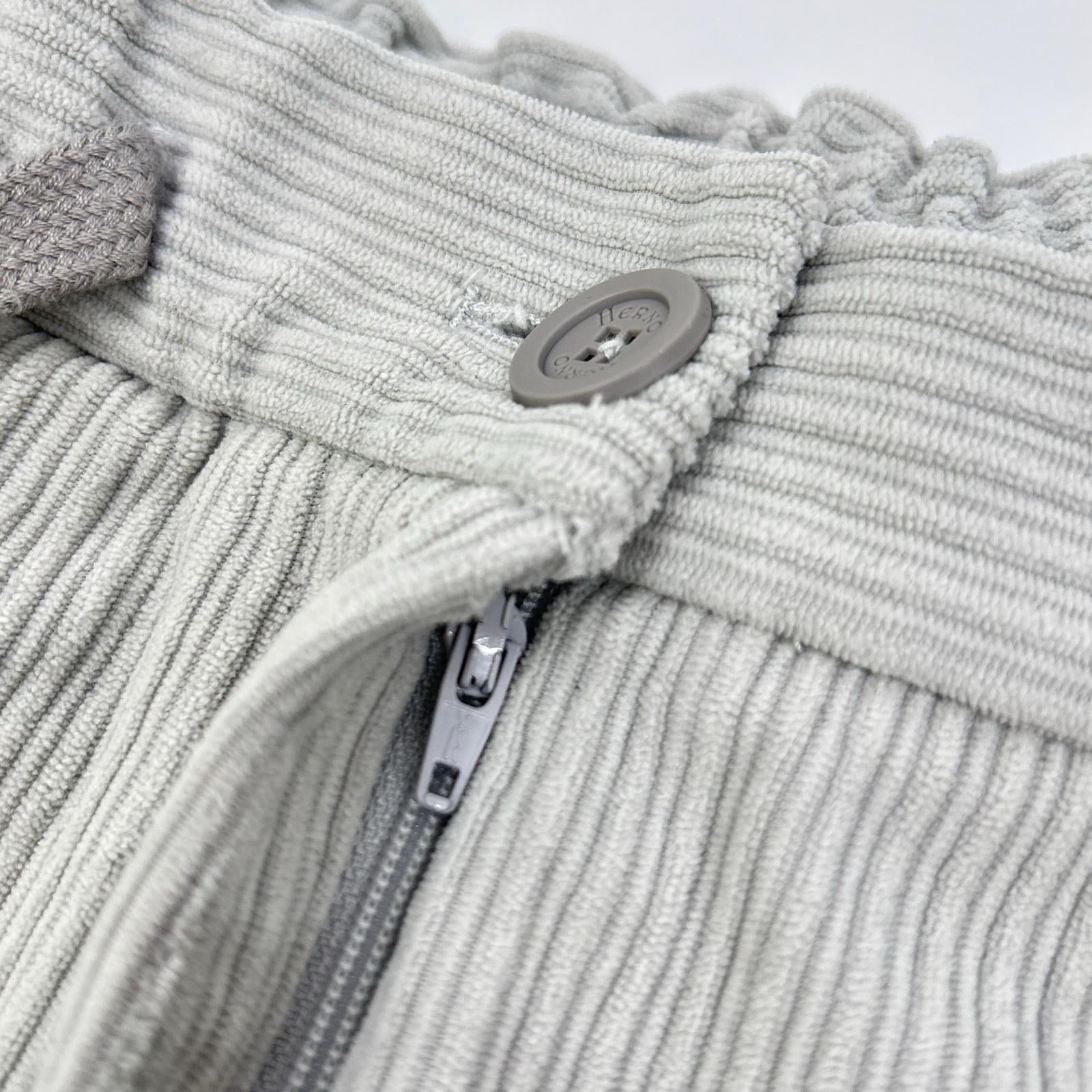 HERNO Herno [Laminar] Tight Gray Stretch Pleated Easy Pants
