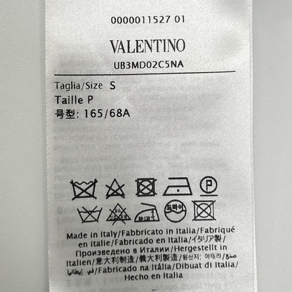 VALENTINO ヴァレンティノ ブラック×ピンク 総柄×ボーダー ギャザーロングスカート スカート