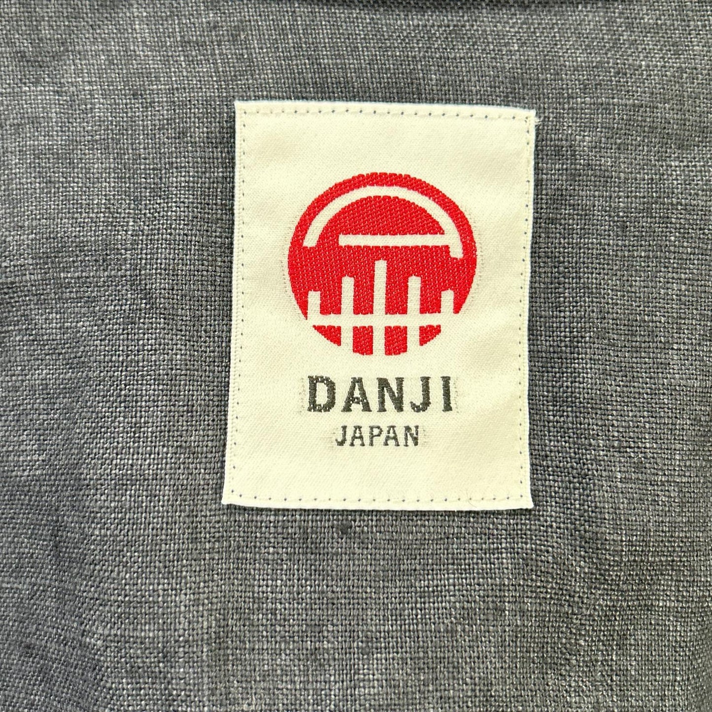 DANJI 談侍 ブラック リネン100 ロングスリーブ 羽織 半纏 ジャケット