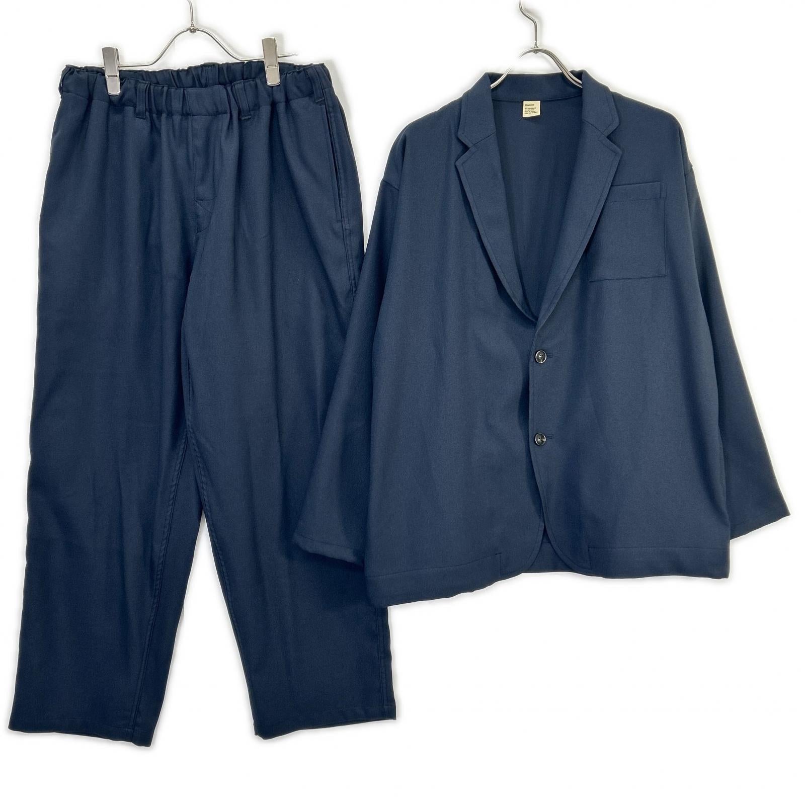 RELAX FIT Relax Fit navy RELAX FIT STA-PREST GOOD JACKET & SLACKS suit set