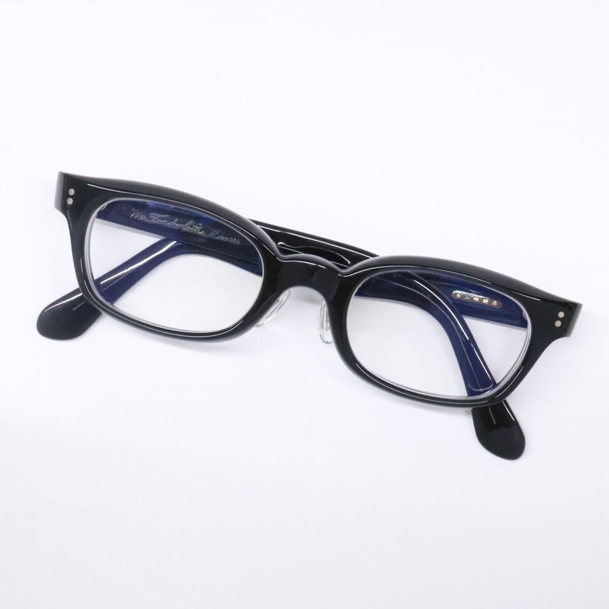 HAKUSAN MEGANE 白山眼鏡店 x TENDERLOIN テンダーロイン IN THE WIND 度入りレンズ スクエアシェイプ メガネフレーム 眼鏡