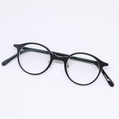 HAKUSAN MEGANE 白山眼鏡店 【美品】BOSTON-N B8 度入りレンズ ボストンシェイプ メガネフレーム 眼鏡