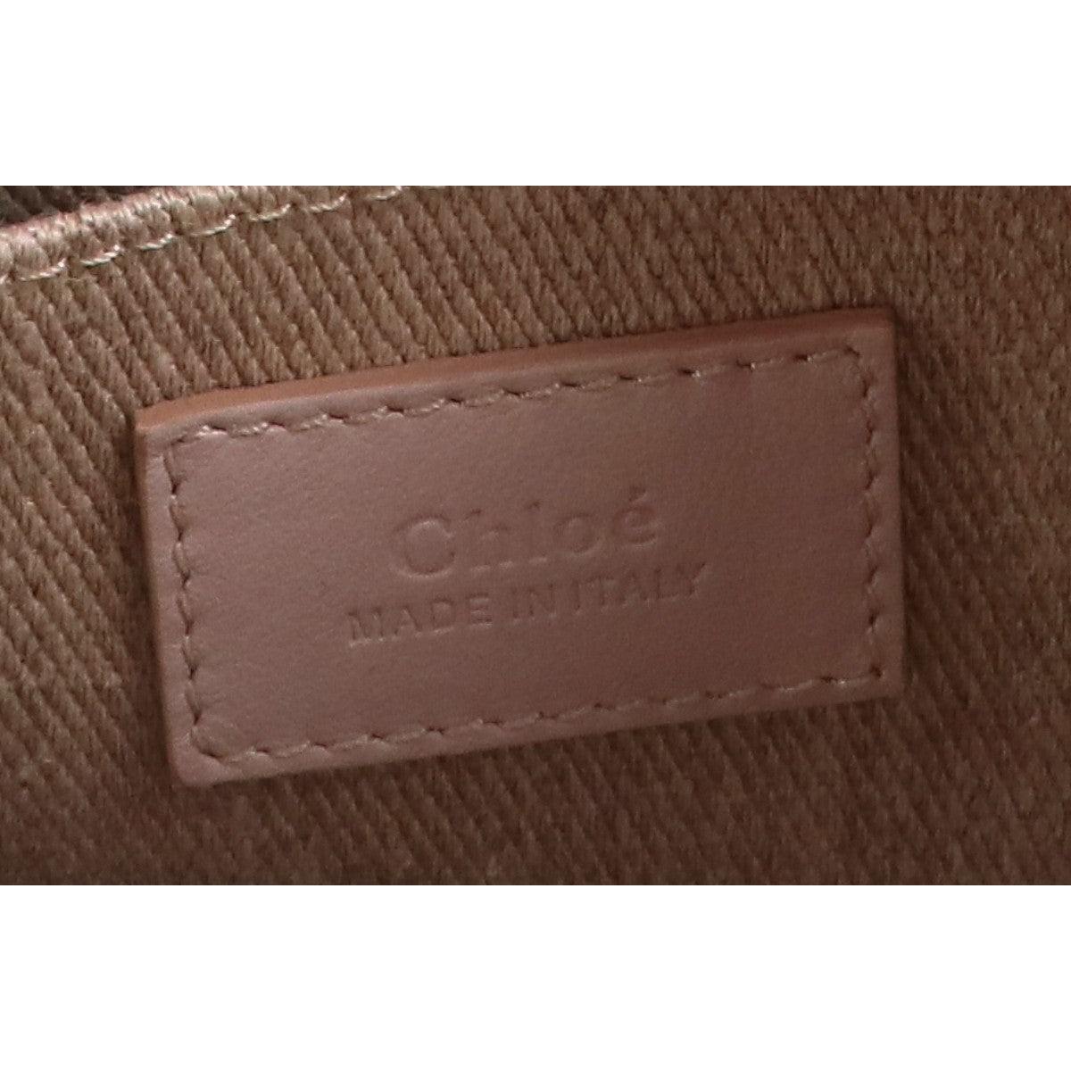 Chloe クロエ リネンキャンバスxカーフスキン WOODY ウッディ スモール 2WAYショルダーバッグ トートバッグ