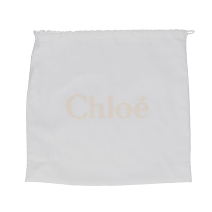 Chloe クロエ リネンキャンバスxカーフスキン WOODY ウッディ スモール 2WAYショルダーバッグ トートバッグ