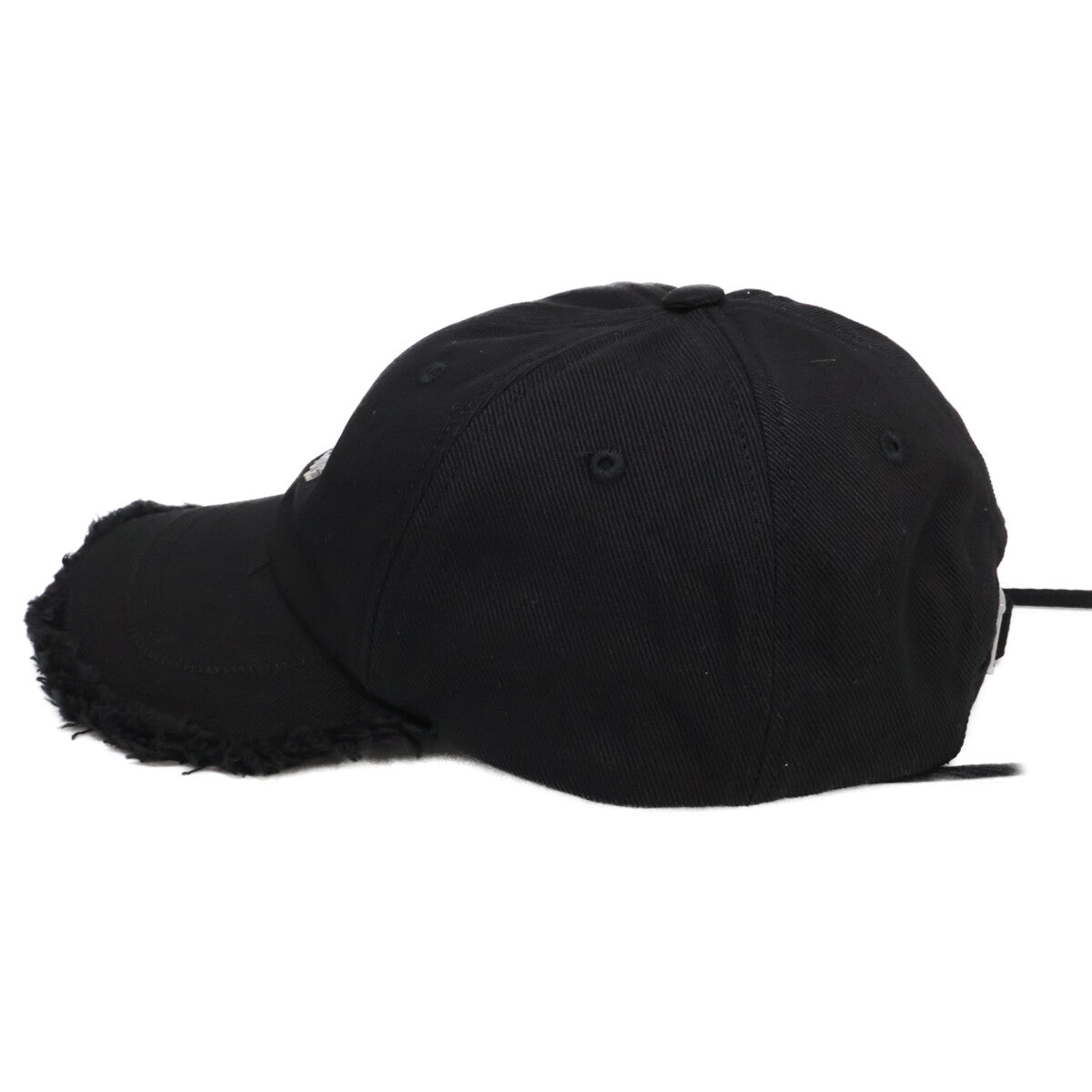 JACQUEMUS ジャックムス 【新品同様】26SS ACU00452AW00092-990 LA CASQUETTE ARTICHAUT メタルロゴ コットン フリンジ加工 ドローコード ベースボールキャップ 帽子