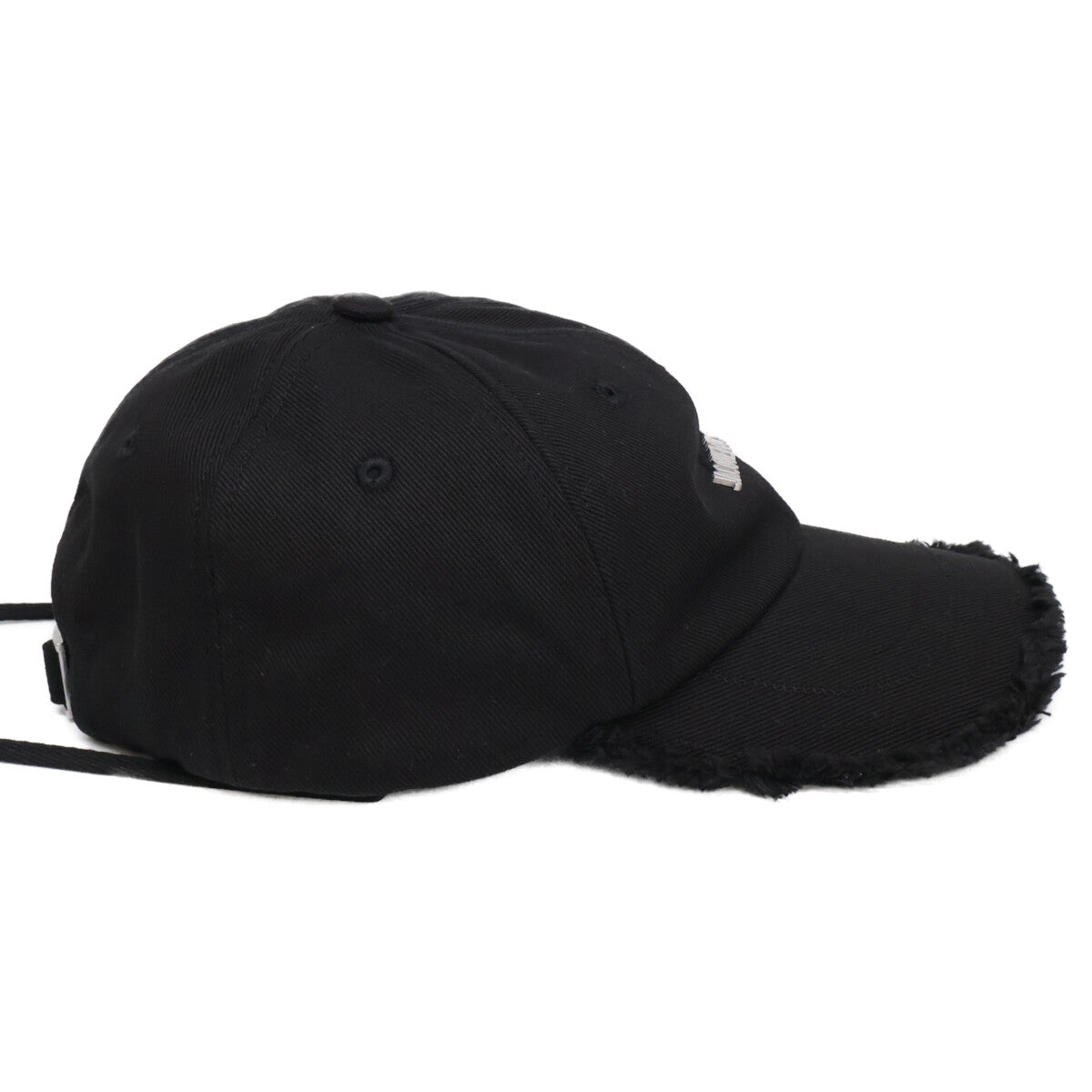 JACQUEMUS ジャックムス 【新品同様】26SS ACU00452AW00092-990 LA CASQUETTE ARTICHAUT メタルロゴ コットン フリンジ加工 ドローコード ベースボールキャップ 帽子