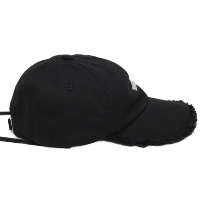 JACQUEMUS ジャックムス 【新品同様】26SS ACU00452AW00092-990 LA CASQUETTE ARTICHAUT メタルロゴ コットン フリンジ加工 ドローコード ベースボールキャップ 帽子