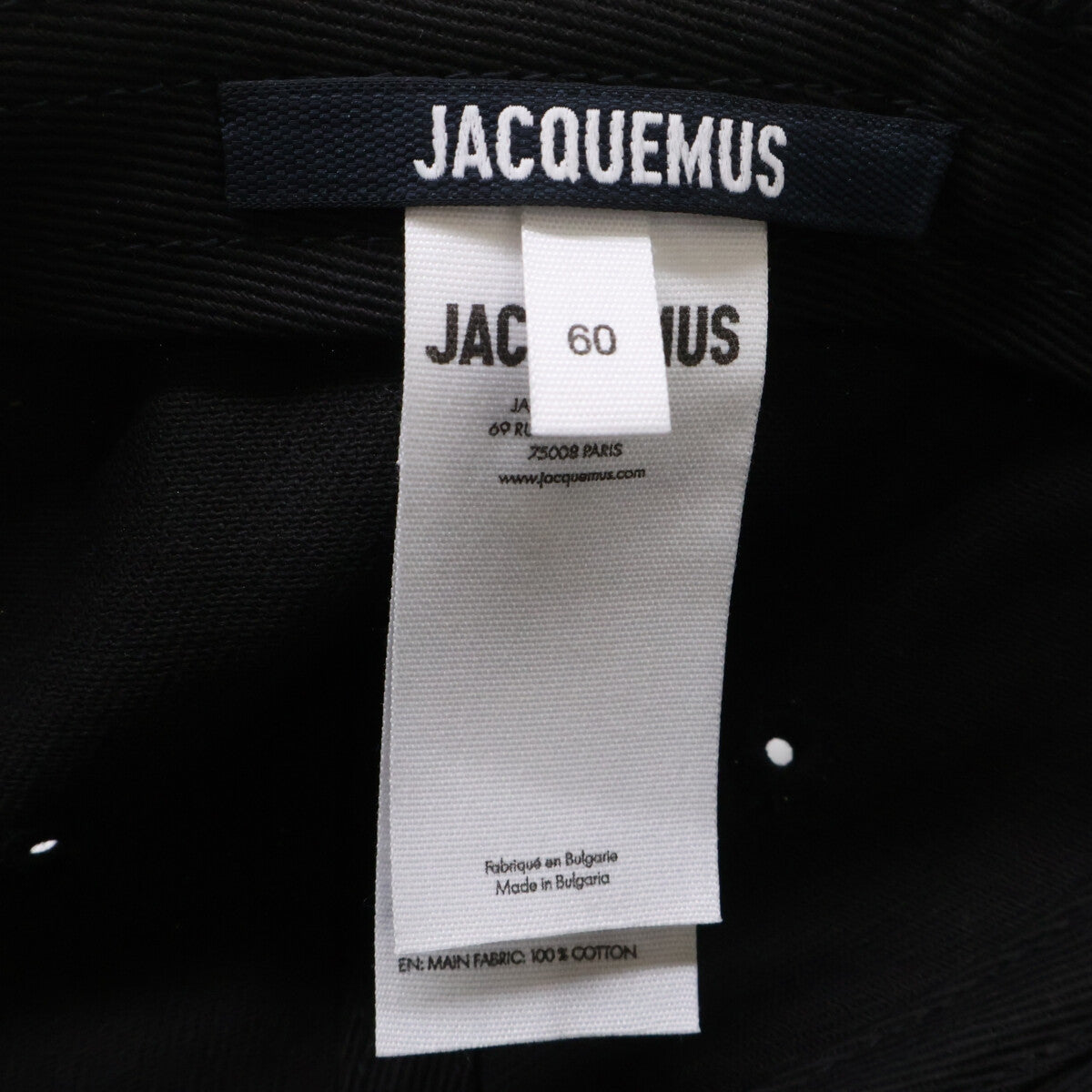 JACQUEMUS ジャックムス 【新品同様】26SS ACU00452AW00092-990 LA CASQUETTE ARTICHAUT メタルロゴ コットン フリンジ加工 ドローコード ベースボールキャップ 帽子