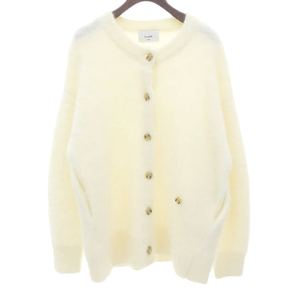 CLANE クラネ 美品 MOHAIR LOOSE KNIT CARDIGAN トップス レディース ホワイト 1 24AW トップス