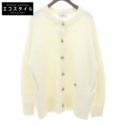 CLANE クラネ 美品 MOHAIR LOOSE KNIT CARDIGAN トップス レディース ホワイト 1 24AW トップス