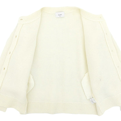 CLANE クラネ 美品 MOHAIR LOOSE KNIT CARDIGAN トップス レディース ホワイト 1 24AW トップス