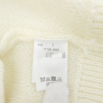 CLANE クラネ 美品 MOHAIR LOOSE KNIT CARDIGAN トップス レディース ホワイト 1 24AW トップス