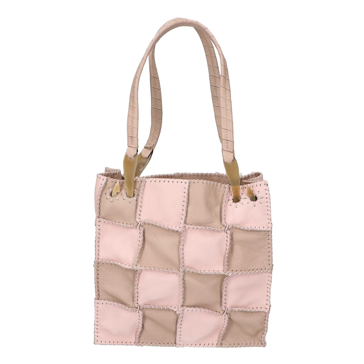 JAMIN PUECH ジャマンピュエッシュ 【美品】HONU オヌ パッチワークレザー スクエア ミニ ハンドバッグ