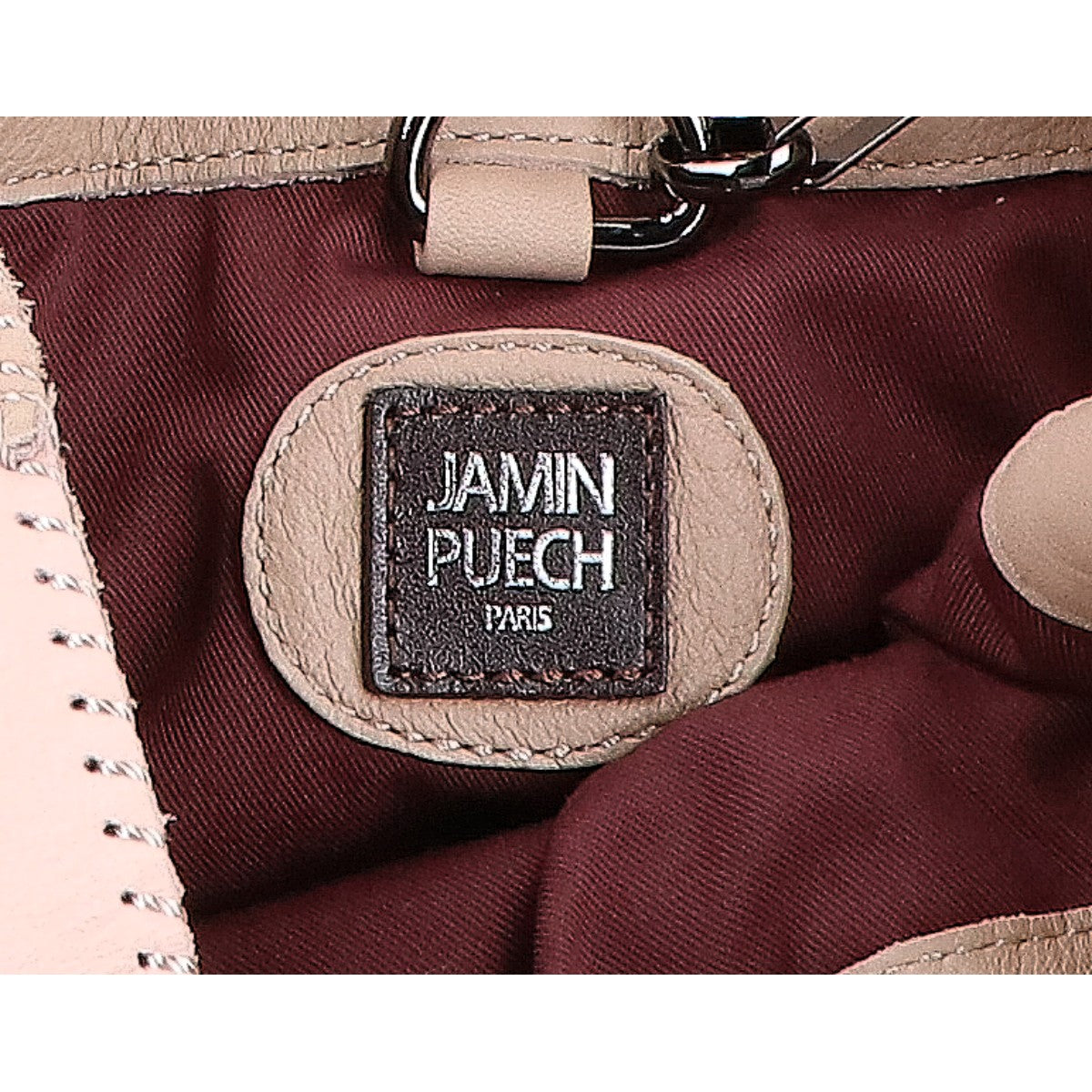 JAMIN PUECH ジャマンピュエッシュ 【美品】HONU オヌ パッチワークレザー スクエア ミニ ハンドバッグ