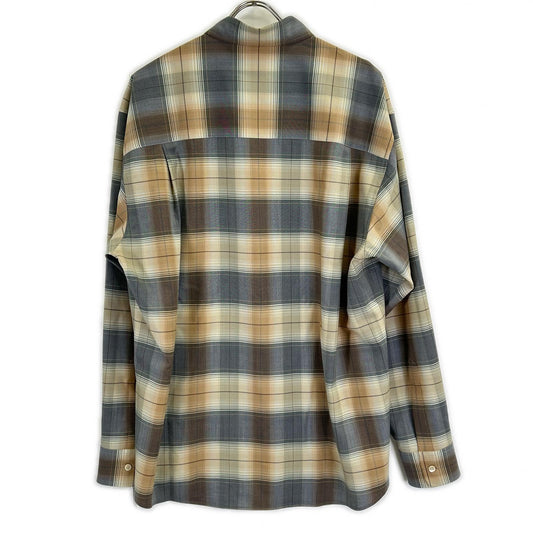 AURALEE オーラリー A26SS01LC ベージュ SUPER LIGHT WOOL CHECK SHIRT トップス