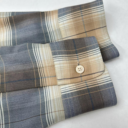AURALEE オーラリー A26SS01LC ベージュ SUPER LIGHT WOOL CHECK SHIRT トップス
