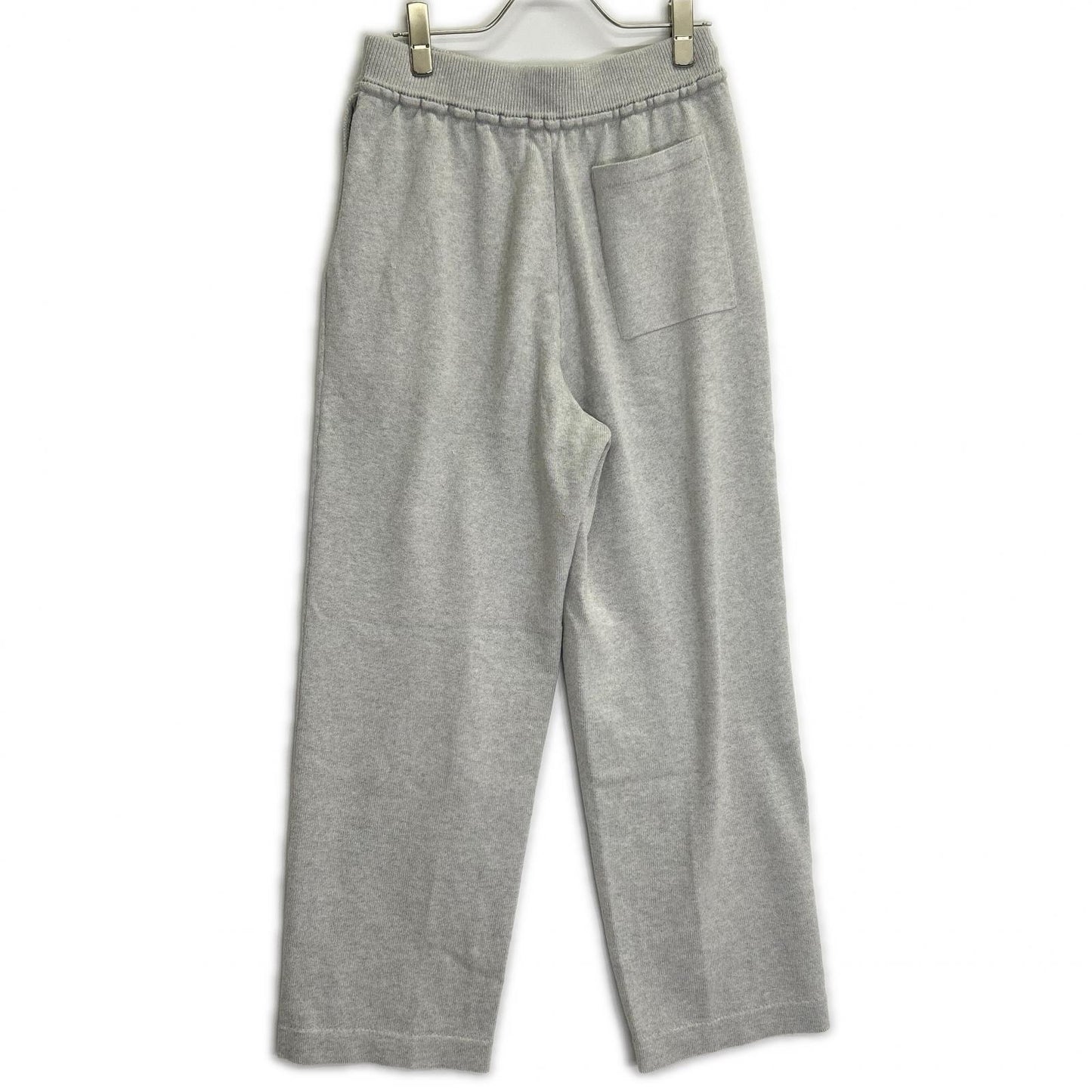 Coohem gray COLOR MIX COTTON SILK PANTS, bottoms