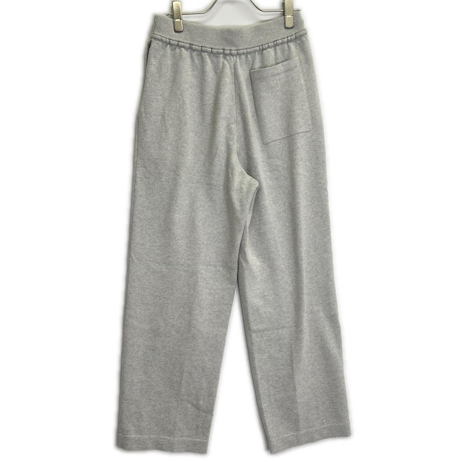 Coohem gray COLOR MIX COTTON SILK PANTS, bottoms