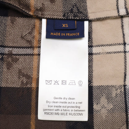 LOUIS VUITTON ルイヴィトン 【新品同様/国内正規/26年製】RM261M9 WLE HUS33W モノグラム フランネル 長袖シャツ トップス