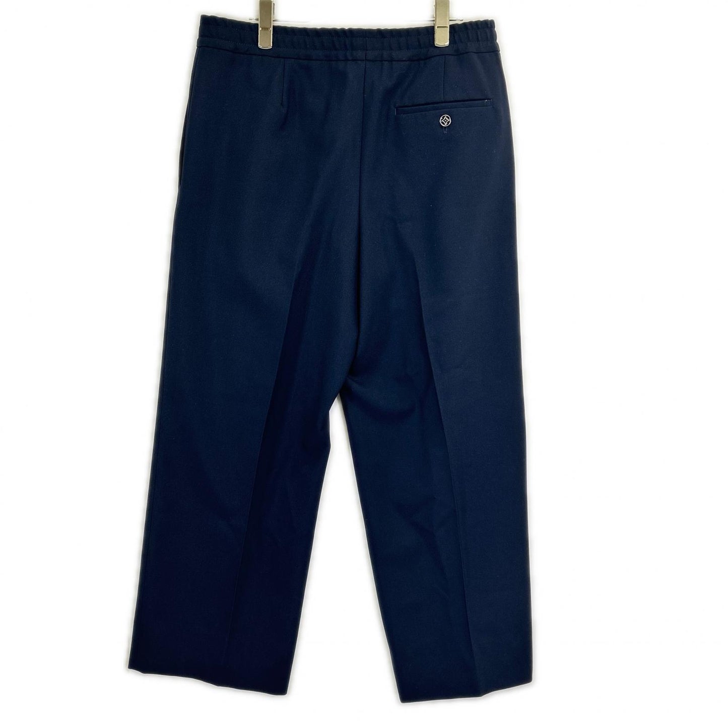 LOUIS VUITTON ルイヴィトン RM242MF HLB HRFP5W 24AW ネイビー ウール ワンタックワイドスラックスパンツ ボトムス