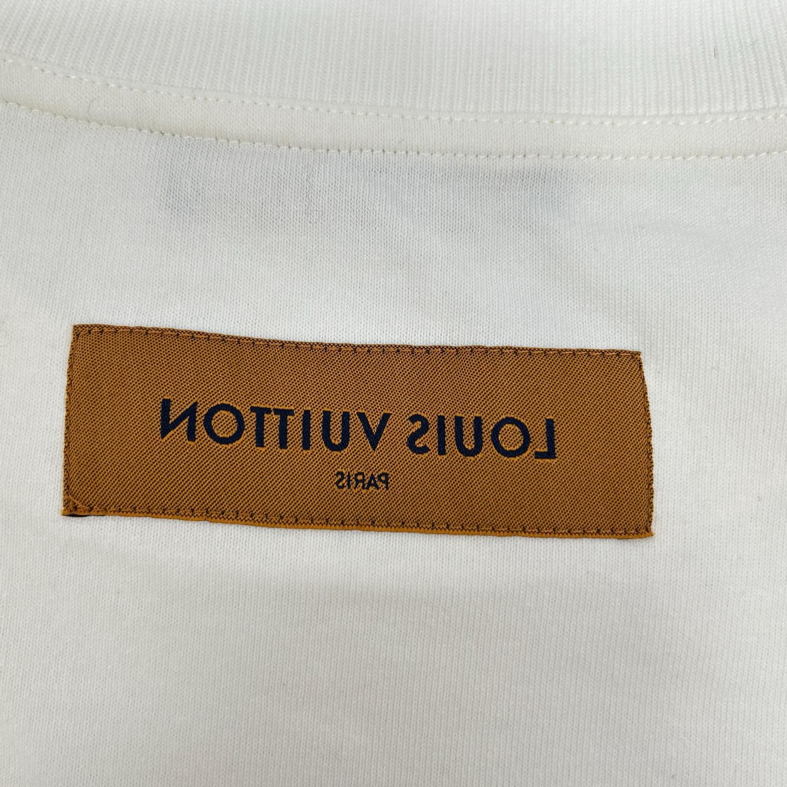 LOUIS VUITTON ルイヴィトン RM242Q JYN HIY47W 24SS ホワイト ステープルズエディション インサイドアウトTシャツ トップス