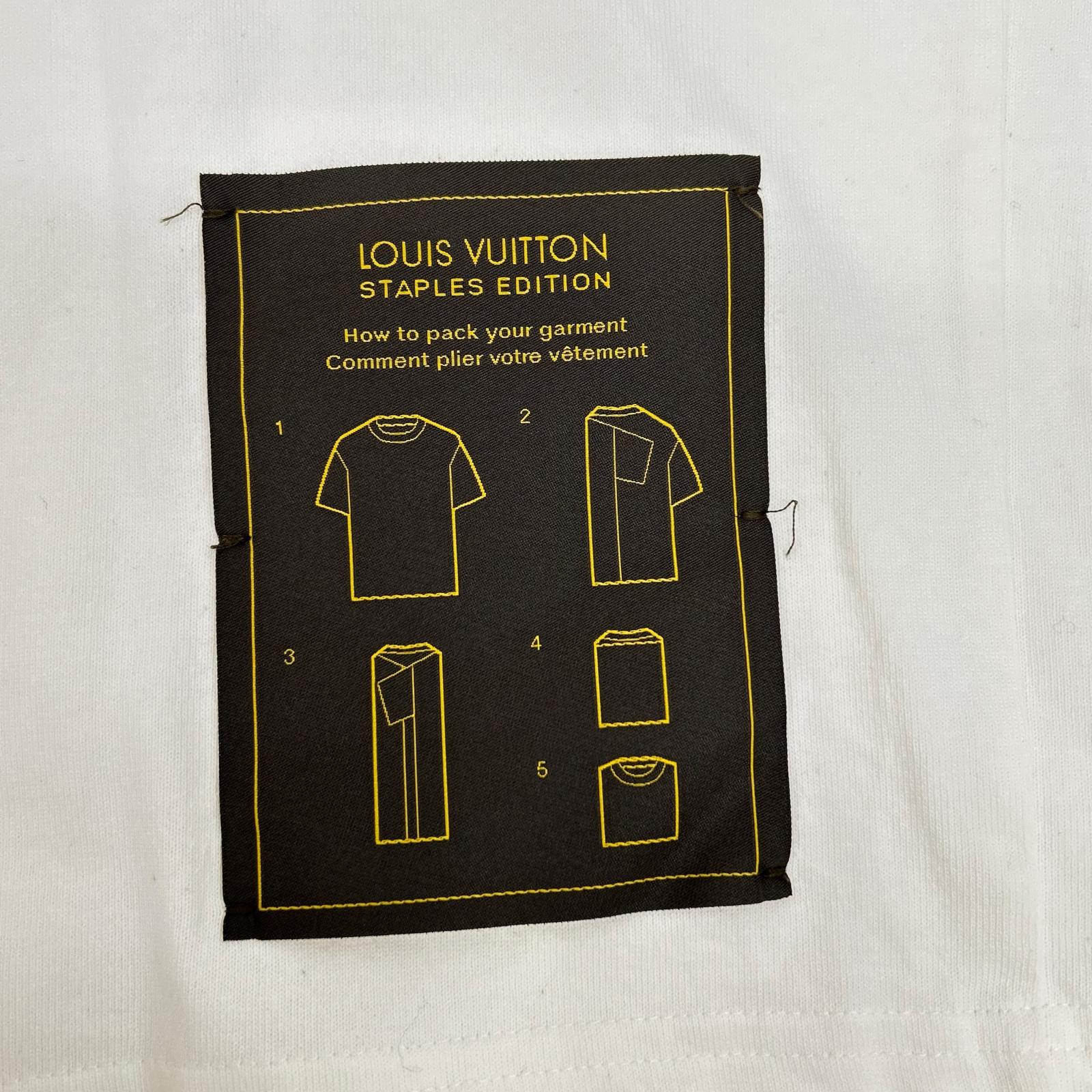 LOUIS VUITTON ルイヴィトン RM242Q JYN HIY47W 24SS ホワイト ステープルズエディション インサイドアウトTシャツ トップス