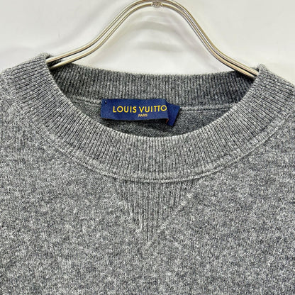 LOUIS VUITTON ルイヴィトン RM201Q JZE HHN42W 20SS グレー カシミヤシルク インサイドアウトVガゼットクルーネックニット トップス