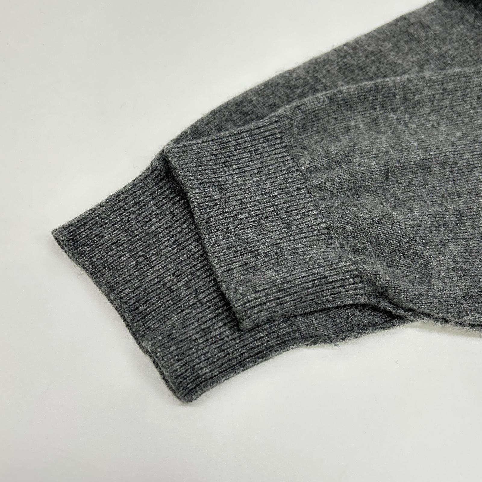 LOUIS VUITTON ルイヴィトン RM201Q JZE HHN42W 20SS グレー カシミヤシルク インサイドアウトVガゼットクルーネックニット トップス