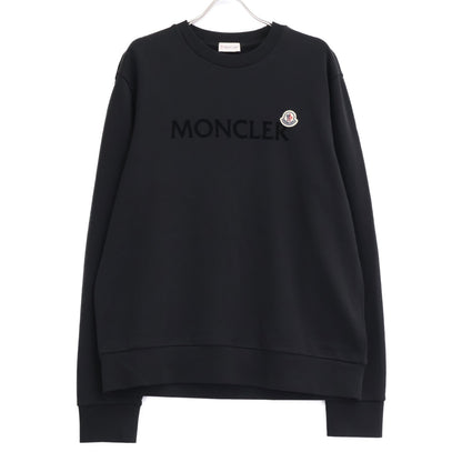 MONCLER モンクレール 【美品/23年製】J20918G00039 MAGLIA フロントロゴ ワッペン プルオーバー クルーネック スウェットシャツ トップス