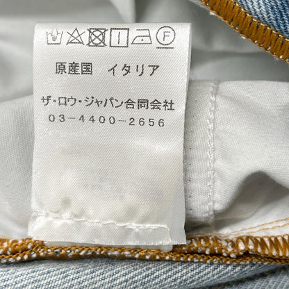 THE ROW ザ ロウ 501-W2193 ライトインディゴ コットン製 Morton ジーンズ ボタンフライデニムパンツ ボトムス