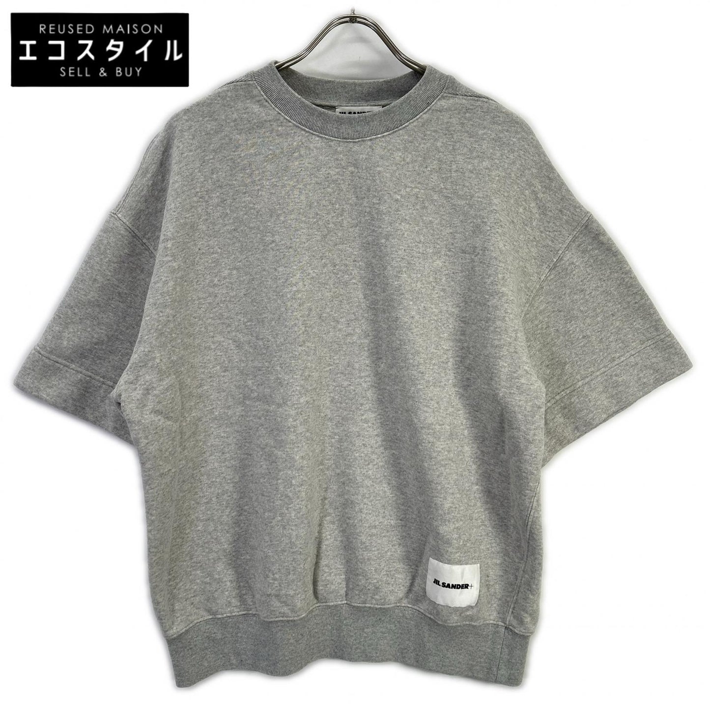 JIL SANDER+ ジルサンダープラス J47GC0110 J20010 23年 グレー 半袖スウェット トップス