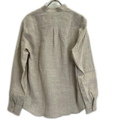 SEASE シーズ SC030 ベージュ リネン100 フィッシュテール シャツ トップス