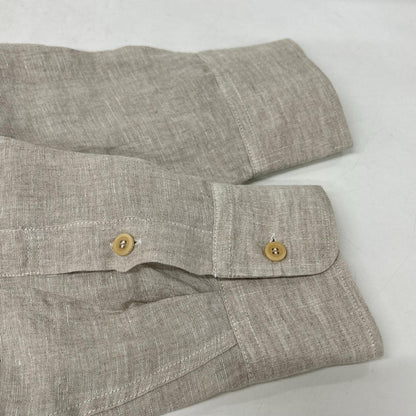 SEASE シーズ SC030 ベージュ リネン100 フィッシュテール シャツ トップス